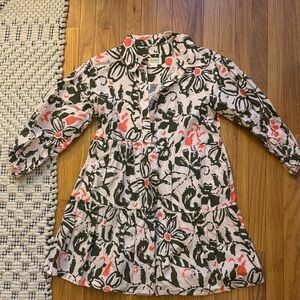 Maeve The Bettina Tiered Mini Shirt Dress